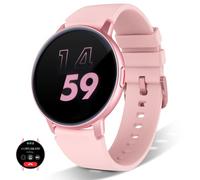 Smart Watch for Women Men(Answer/Dial Calls), 1.3" Round Face Watches Always-on Display Smartwatch for Android and iOS Phones, IP68 Waterproof Fitness Tracker with Ai Voice, Heart Rate, Sleep (Pink)