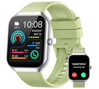 Smart Watch for Women Men Answer/Make Calls, 1.96" HD Touch Screen Fitness Watch with Heart Rate/Sleep Monitor/Step Counter, 113+ Sports , IP68 Waterproof Activity Trackers for Android/iOS Green