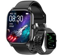 Smart Watch for Women Men with Text and Call, 2025 New AI Smartwatches with Heart Rate/SpO2/Sleep/Stress Monitor, 100+ Sports Modes, GPS Fitness Watches Compatible with iOS/Android (GPS, Black)
