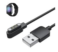 Smart Watch Magnet Charging, 2 Pin 4mm Magnetic Smart Watch Charger, Compatible with YAMAY SW022/Ticwatch GTX, Portable Design, Magnetic USB Charger Cord for Travel, Office and Home