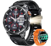 Smart Watch Men Fitness Tracker: 1.85" HD Touch Screen 1000mAh Battery Smartwatch Blood Pressure Oxygen Heart Rate Monitor IP68 Waterproof Bluetooth Call Step Counter Digital Sport Health Android iOS