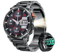 Smart Watch Men Fitness Tracker: 1.85" HD Touch Screen 1000mAh Battery Smartwatch Blood Pressure Oxygen Heart Rate Monitor IP68 Waterproof Bluetooth Call Step Counter Digital Sport Health Android iOS