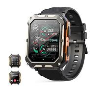 Smart watch military for men with call dials that can make calls and answer calls compatible for iOS Android, Fitness Activity tracker with IP68 Waterproof Ai voice, with 123 Sports Modes