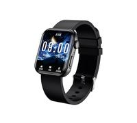 Smart Watch MS2 - Health & Fitness Tracker with Heart Rate Blood Pressure & Oxygen Monitor Bluetooth Call IP67 Waterproof Multi-Language Support for Seniors & Active Users (Black)