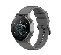 Smart Watch Official Silicone Straps For Huawei Watch GT2 GT 2 Pro 46mm Gt 2e 3 3 Pro Watchbands Bracelet (Color : Grey, Size : For huawei gt2 46mm)