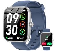 Smart Watch with Alexa Built-in, 1.83" HD Touchscreen Fitness Tracker, Bluetooth Notifications/Calls, IP68 Waterproof, 120+ Sport Modes, 24/7 Heart Rate & Sleep Monitor for iPhone Android iOS (Blue)