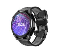 Smart Watch With Wireless Earbuds, 1.53 inch Touch Screen Fitness Tracker with Heart Rate Sleep, Built-in TWS Bluetooth Headset with ENC Noise Cancelling Dual Stereo, For Android iOS (Gray)