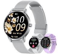 Smart Watch Women Fitness Tracker: 1.27'' Smartwatch Sport Bluetooth Call with Heart Rate SpO2 Blood Pressure Sleep Monitor 110+ Sports Modes Step Counter IP68 Waterproof Running Watch for Android iOS
