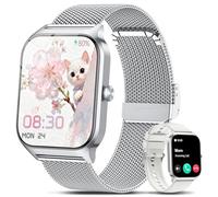 Smart Watch Women Men, 1.85'' Lightweight Screen Fitness Watch, Bluetooth Call, HR/ Blood Pressure/ Sleep Monitor, 115+ Sports Modes, Voice Control, IP68 Waterproof Compatible with Android & iPhone