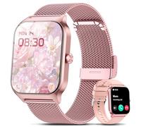 Smart Watch Women Men, 1.85'' Lightweight Screen Fitness Watch, Bluetooth Call, HR/ Blood Pressure/ Sleep Monitor, 115+ Sports Modes, Voice Control, IP68 Waterproof Compatible with Android & iPhone