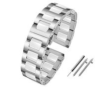 Smart watchband 20mm 22mm Ceramic Bracelet for Gear S2 S3 S4 Replacement Strap for watch2 Pro gt2 Magic Bands (Color : Red Black, Size : 18mm)