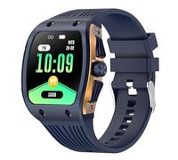 Smart Watches for Men, 1.76" HD Square Touchscreen Smartwatch, Heart Rate/SpO2/Sleep Monitor, Make/Answer Calls, 100+ Sports Modes, IP68 Waterproof Fitness Watch for iPhone Android Compatible (Blue)