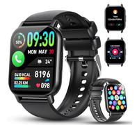 Smart Watches for Men Women Answer Dial Call, 1.91" Touchscreen Smart Watch Bluetooth 5.4, Heart Rate Monitor Sleep Pedometer, 112+ Sports Modes IP68 Waterproof Fitness Watch for Android iOS. Black