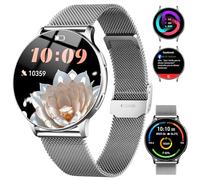 Smart Watches for Women, 1.32"AMOLED Screen Smartwatch (Answer/Make Call)120+ Sport Mode, 2026 NEW Fitness Tracker with Heart Rate/Sleep Monitor, IP68 Waterproof Smartwatch for iOS Android, Silver