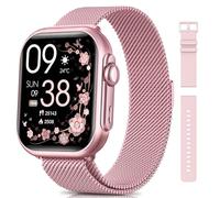 Smart Watches for Women for iPhone Android: 1.85"Smartwatch with Make/Answer Call Sleep Heart Rate SpO2 Blood Pressure Monitor IP68 Waterproof 120+Sport Mode Fitness Tracker 1000mAh Battery 2 Bands