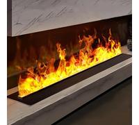 Smart Water Vapor Fireplace, Electric Fireplace, Multiple Colors and Flame Adjustment Vapor Fireplace, Touch/Remote/App Control Timer 70cm/27.6in