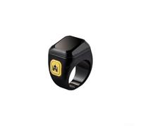 Smart Waterproof Tasbih Counter Ring Rechargeable Digital for zikr for Muslim Prayer Meditation 18mm Black(18mm Black)
