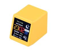 Smart Weather Station Large Display Clock Real-Time Forecast Wifi Connectivity Customizable Animations For Home Office Desk Decor