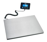 Smart Weigh Digital Postal Shipping Scale, Heavy Duty Wide Platform, 440 lb Capacity, 2 oz Readability, Hold & Tare Function, Includes Batteries & USB-C