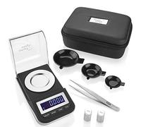 Smart Weigh High Precision Digital Milligram Scale with Case, Tweezers, Calibration Weights and Three Weighing Pans, 50 x 0.001g