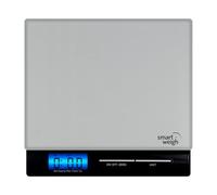Smart Weigh Professional Digital Kitchen and Postal Scale with Tempered Glass Platform, Multiple Weighing Modes and Tare Function, Silver