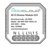 Smart Wi-Fi Dimmer Module 2 Recessed Channels