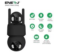 Smart Wi-Fi Dual Lens Outdoor Dome IP Camera Black Housing, IP65 ENER-J White One Size