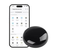 Smart Wi-Fi IR Universal Remote Control Universal WiFi Infrared Remote Control with Temperature Humidity Sensor App & Voice Infrared Blaster Compatible with Alexa Google Home