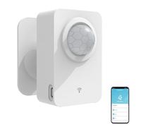 Smart Wi-Fi Motion Sensor: Wireless PIR Motion Detector with App Notification Alert and Large Area Detection, Battery or USB Powered, Contact Sensor for Home Security & Smart Home Automation