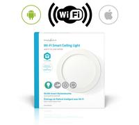 Nedis Wi-Fi Smart Ceiling Light | Round | Diameter 17 cm | Warm to Cool White | 800 lm | 12 W | Slim Design | Aluminium