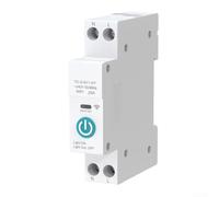 Smart WiFi Circuit Breaker 10-63A DIN Rail Remote Switch for Tuya App Energy Monitor Overvoltage Protection Single Pole(25A)