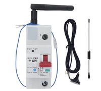 Smart WiFi Circuit Breaker Voice Control Mobile Remote 1P Mini Air Switch DC10V 100V for Home Office Panel Box PC Flame Retardant Copper 35x7.5mm Standard Rail Installation (80A)