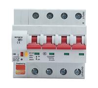 Smart WiFi Circuit Breaker with Bluetooth Remote Control, Power Monitoring, Overload Protection, Safety Lock, 125A 400V AC, App Control, Long Service Life, British Standard, Smart Home Automation