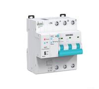 Smart Wifi Circuit Breaker With Voltage Meter For Tuya App Remote Control Overload Protection 1p 2p 3p 4p Adjustable Current 63a White(4P)