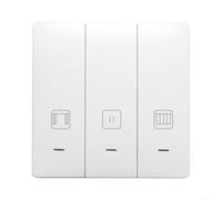 Smart WiFi Curtain Switch for Tuya, Electric Blinds Timer Voice Control | Fire-retardant PC V0, App Remote Control, Scheduled Automation, for Voice Assistant Compatible, 100-240V, Bedroom Living Room