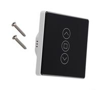 Smart WiFi Curtain Switch for Tuya, Features Remote Functionality and Energy Efficient Design (black)