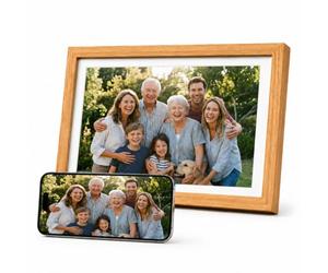 Smart WiFi Digital Photo Frame myFirst Frame Live 10 Inch 1280x800 LCD Touch Screen, Auto-Rotate Portrait and Landscape, 32GB Memory with Cloud Storage, Share Moments Instantly via myFirst Circle App