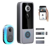Smart WiFi Doorbell Camera With Waterproof Design, Two Way Audio Communication And Motion Detection Alerts For Home Security And Real Time Monitoring(M21)