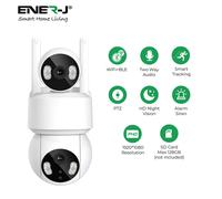 Smart WiFi Dual Lens Outdoor Dome IP Camera White Housing IP65 ENER-J White One Size