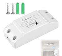 Smart WiFi Light Switch 10A 2200W Smart Relay Switch Universal DIY Module Remote Control Voice Control for Smart Home Automation Automation Solution,Compatible with eWelink IFTTT
