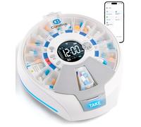 Smart WiFi Pill Dispenser for Elderly Automatic Medicine Pill Organizer 21 Day Medication Dispenser Rising Pill Containers App Reminder Alarm & Light Machine for Prescriptions & Vitamins