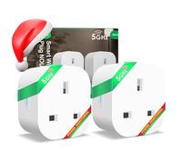 Smart WiFi Plug NOUS A10 with Energy Monitoring, 13A, Dual-Band 2.4/5GHz, Voice Control, Timer & Schedule, Compatible with Alexa, Google Home, Siri Shortcuts, UK 3-Pin, 2 Pack