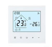 Smart WiFi Programmable Thermostat for Water Underfloor Heating with App Remote Control, Large LCD Display, 5-95°C Adjustable Temperature Range, Voice Control(Electric floor heating)