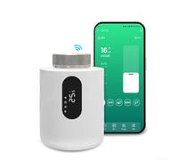 Smart WiFi Radiator Thermostat With Voice Control, Customisable Heating Timers,Frost Protection Mode, Programmable Heating