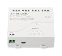Smart WiFi Relay Switch 4CH DC5-32V for tuya Module for Alexa for Google Home Voice Control Dry Contact Timer Automation No Hub Needed(4CH DC5-32V with housing)