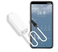 Smart WiFi Thermometer Hygrometer With Probe, For Tuya App Remote Control Temperature Humidity Sensor, For Refrigerator, Fish Tank, Aquarium