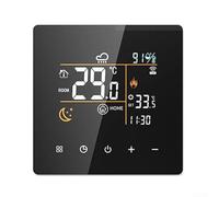 Smart WiFi Thermostat And Hygrometer Digital Controller, Thermostat For Combi Boiler With For Tuya App Advanced Scheduling Safety Features(Black-25A)