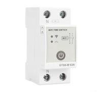 Smart WiFi Timer Relay Switch GTS8W, Efficiently Manage AC220V Loads Remotely Using For Tuya App on DIN Rail 63A