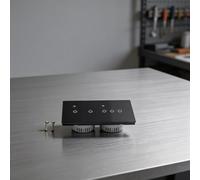 Smart WiFi Touch Wall Switch 2 Gang, Glass Panel Remote Control via App, Voice Compatible with Google Home, 10A 220V, for Light Appliance(5 Gang-Black)