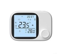 Smart WiFi Wall-Mounted Boiler Thermostat, White ABS Material Remote Heating Control For Tuya Temperature Management